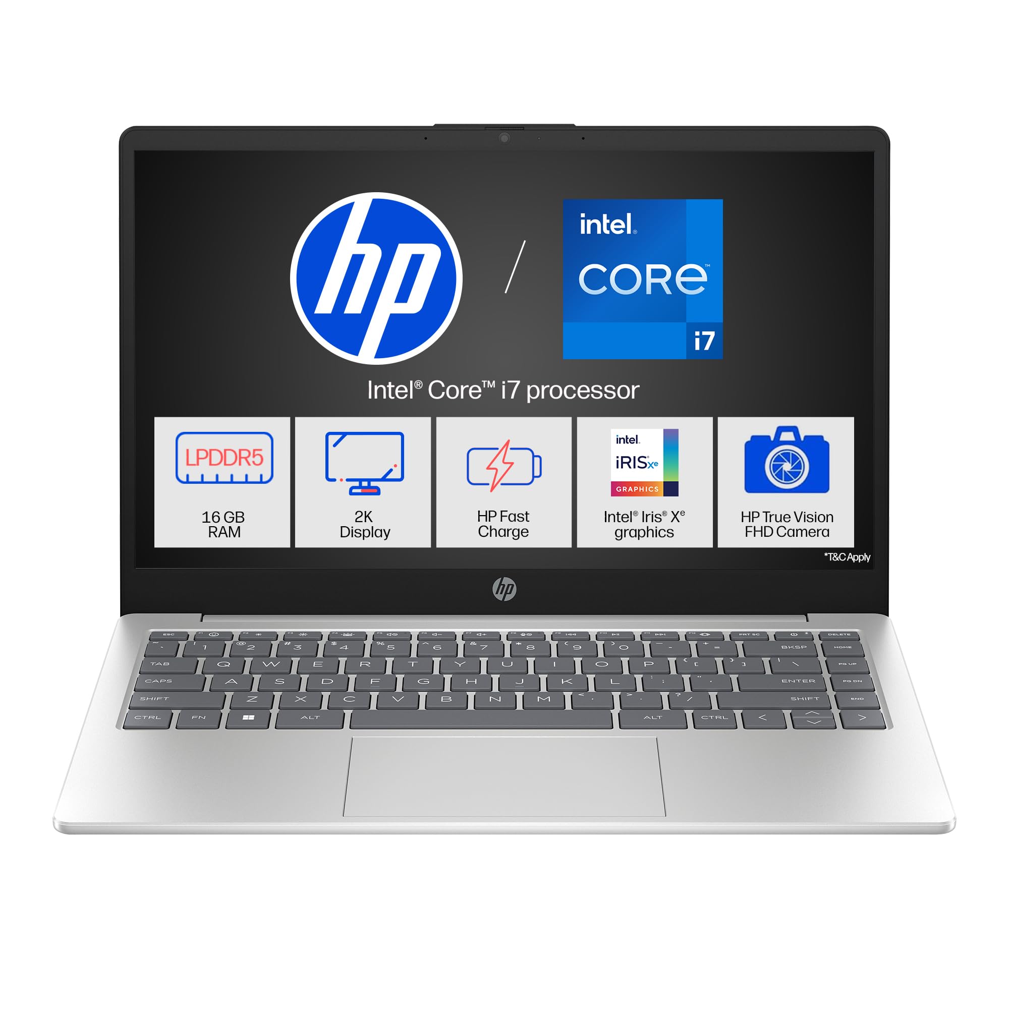 HP 14 AI PC Intel Core Ultra 7 - (24 GB/1 TB SSD/Windows 11 Home